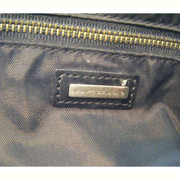 Black Leather Max Studio Shoulder Purse - Picture 5 of 10